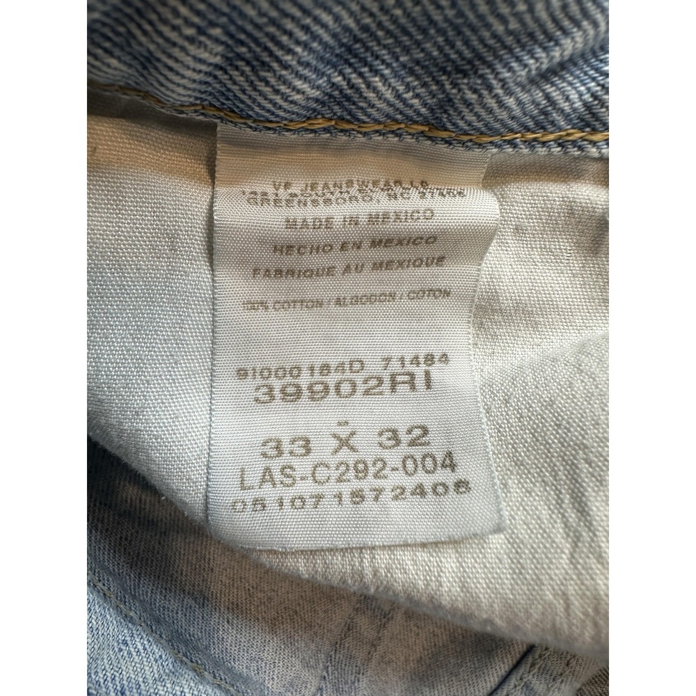 Wrangler Rugged Wear Jeans Mens 33x32(31x31) Light‎ Wash Straight Leg Distressed - Picture 11 of 14